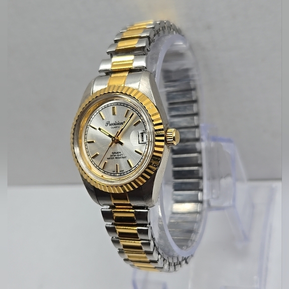 Precision by Gruen 237803114 Two Tone Womens Watch New Battery Date.    - Read - - Picture 2 of 11